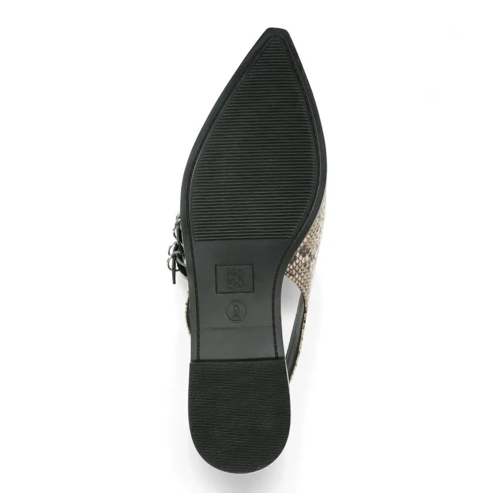 Women's Strappy Dressy Snakeskin Flats Shoes Size 10